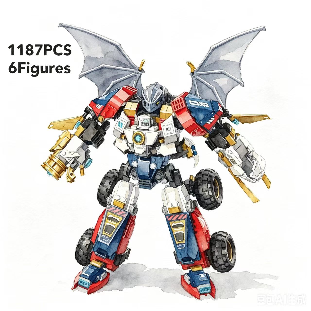Tech Accessories For Kids - 2025 New Mech High-Tech Mecha 1187pcs