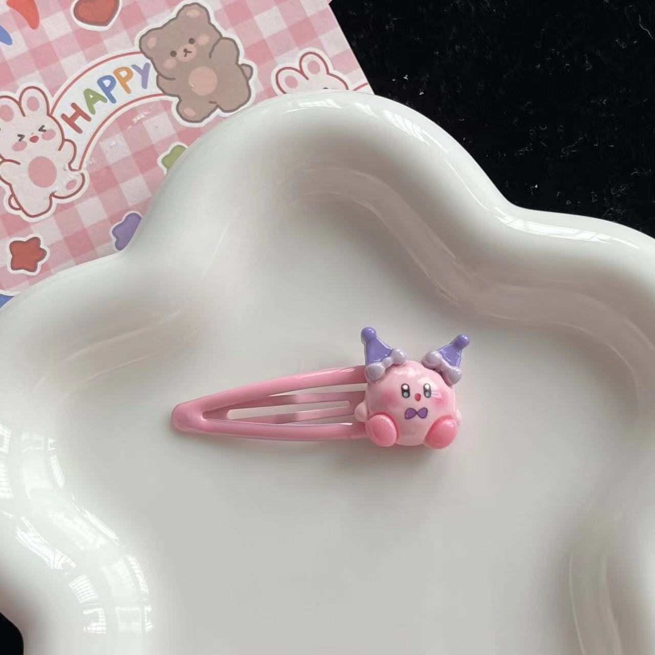 1~10pcs Cute Kirby BB Hair Cli - Tech Hair Accessories 评论和价格