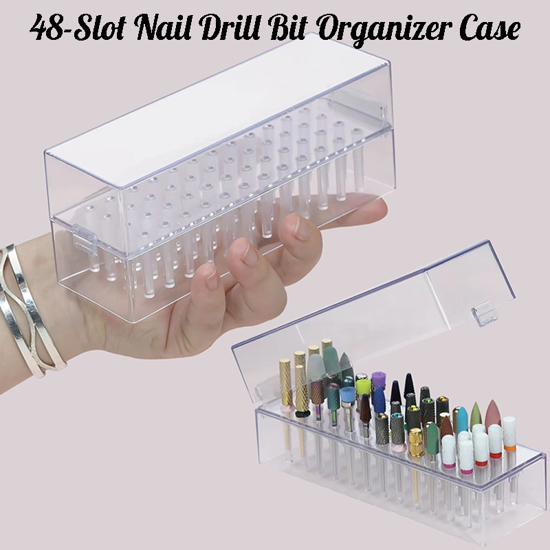 48 Holes Clear Nail Drill Bits - Nail Tech Accessories 评论和价格