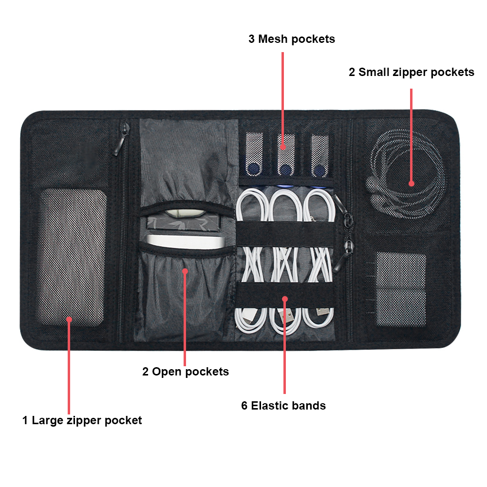 Tech Organizer Bag Cable Stora - Tech Acc 评论和价格