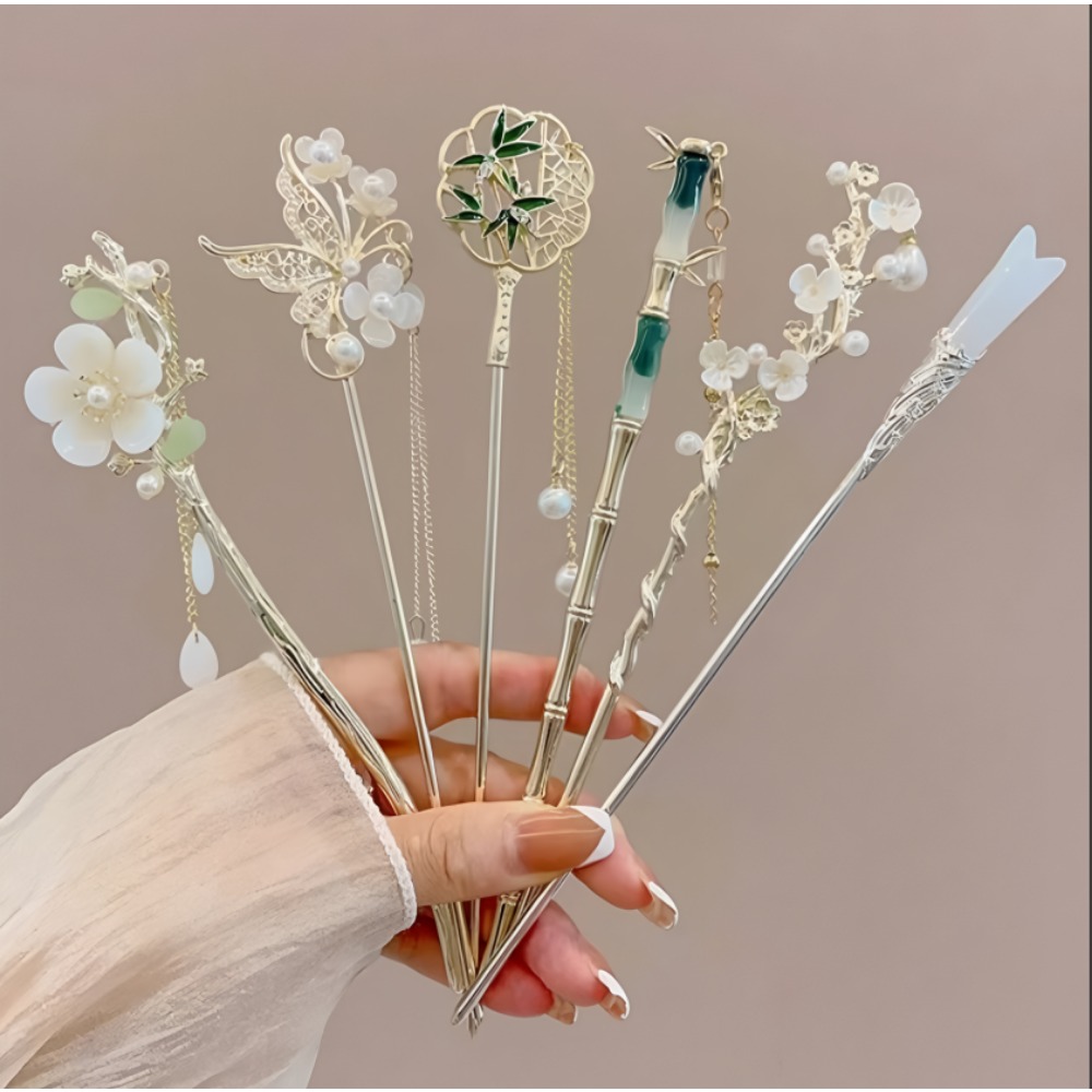 1/6pcs Elegant Chinese Style T - Tech Hair Accessories 评论和价格