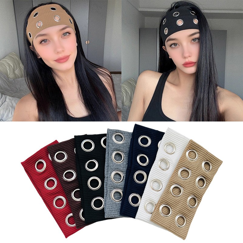 Grommet Eyelet Knit Headband S - Tech Wear Accessories 评论和价格