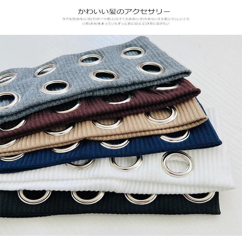 Grommet Eyelet Knit Headband S - Tech Wear Accessories 评论和价格
