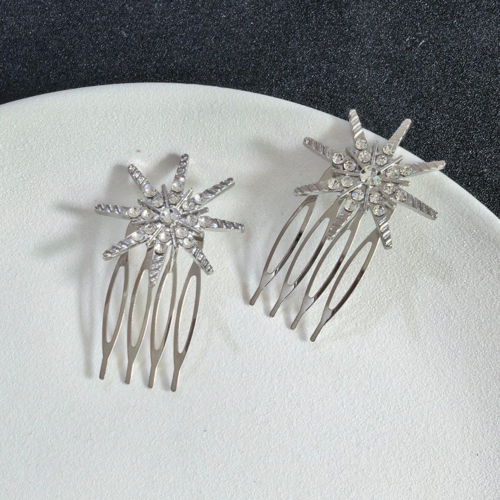 Luxury Starburst Crystal Hairp - Tech Hair Accessories 评论和价格