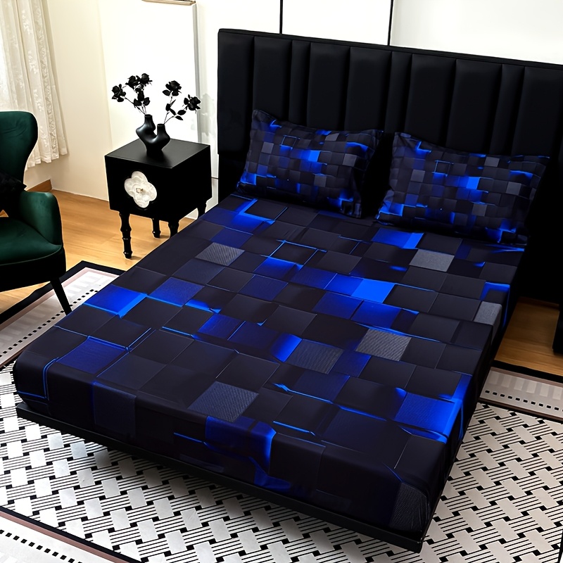 Tech-Red Plaid Fitted Sheet Se - Tech Acc 评论和价格